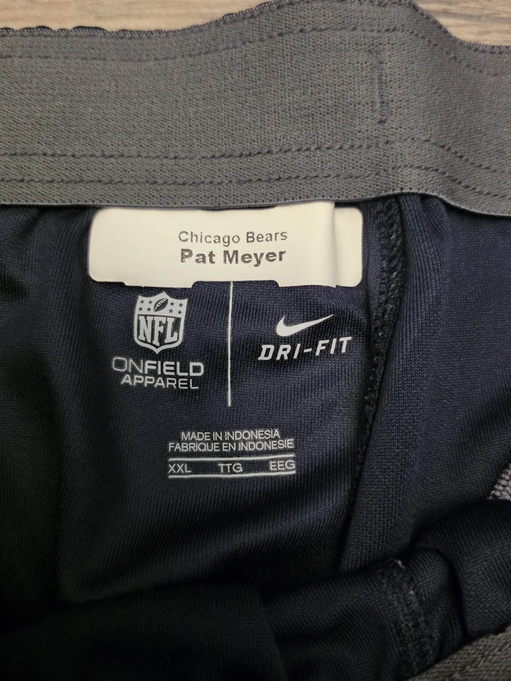 NFL Men’s Black Sweatpants with Orange BEARS Script